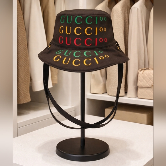 Gucci Other - New Gucci Multicolor Logo Men's Hag